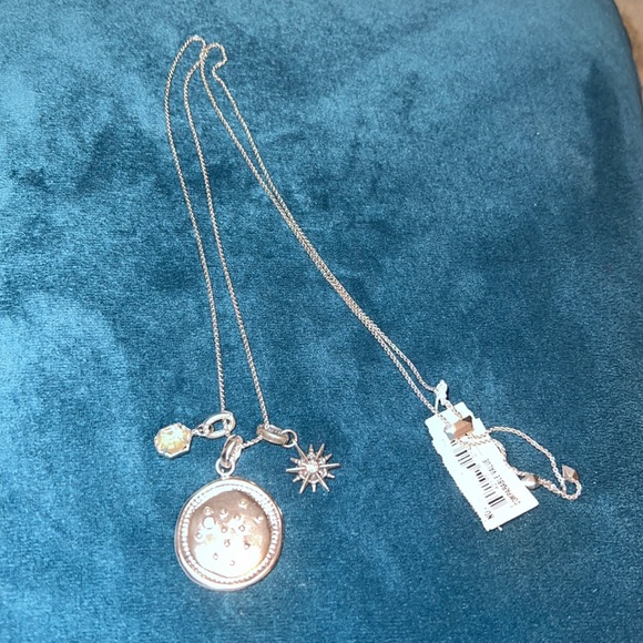 Kendra Scott Rhodium Plated Cancer Charm Necklace - Picture 4 of 8